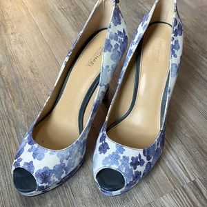 Michael Kors Floral Platform Heels 8.5